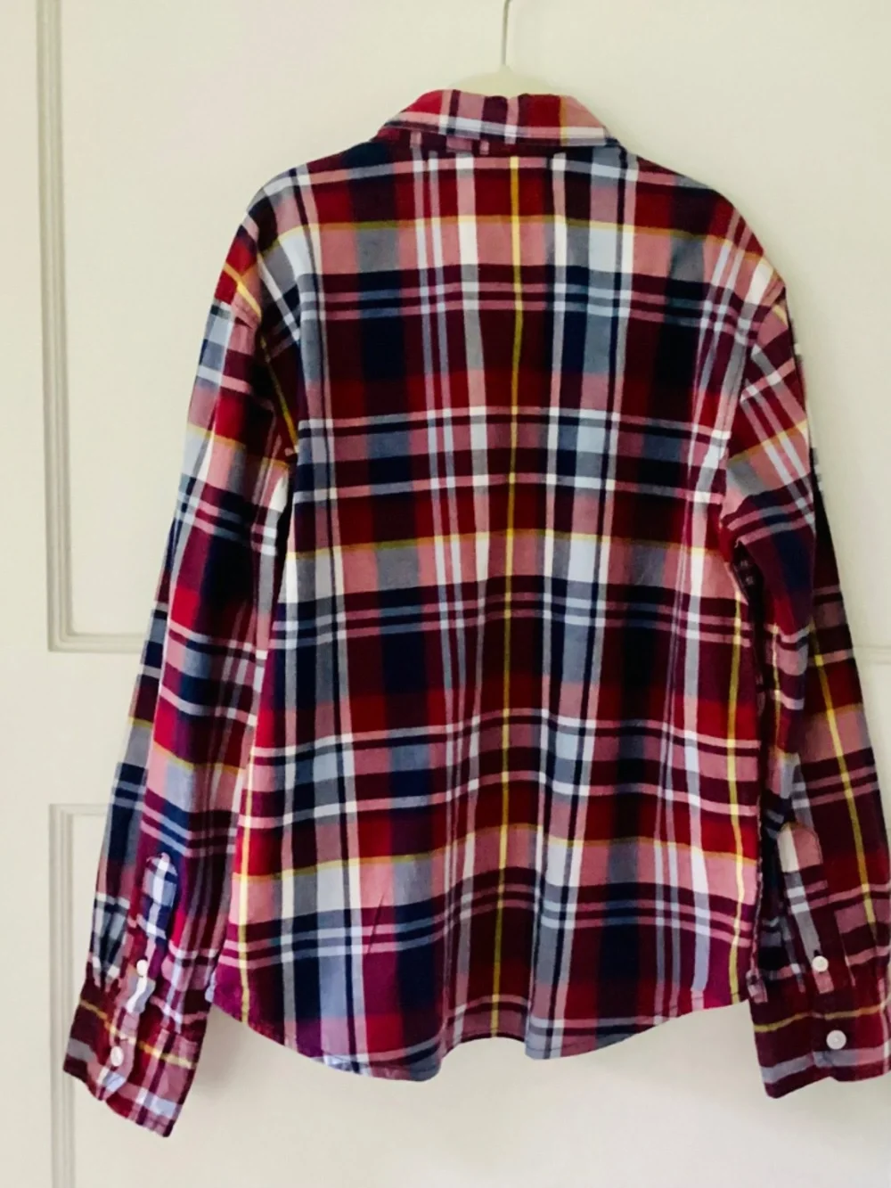 Lot Of 2 Boys Plaid Shirts Size 8 Button Down Ralph Lauren & Old Navy Collared